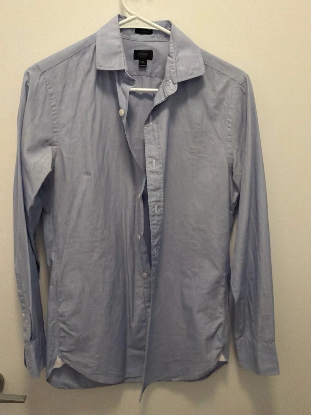 J. Crew Light Blue Button-Up Shirt Jacket